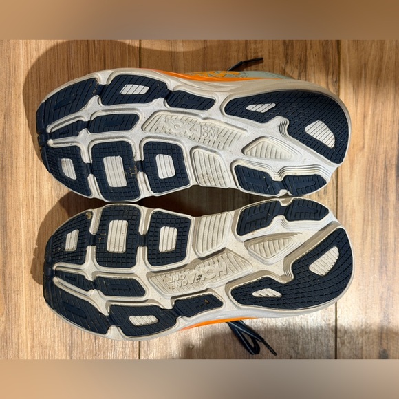 Hoka One One Bondi 7 Women's Blue Haze Orange Pink 1110519 BHBI Size 7.5 - Picture 9 of 11